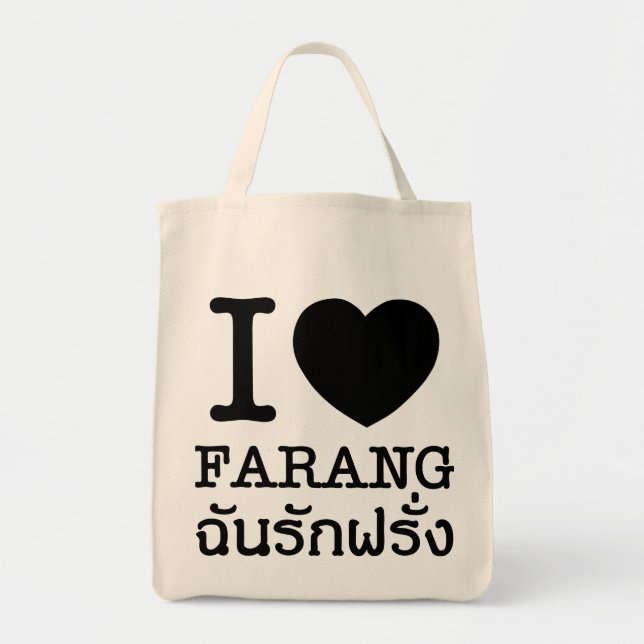 Bolsa Tote I Black Heart (Love) Farang (Frente)