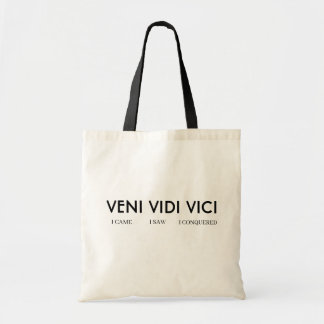 BOLSA TOTE I CAME I SAW I CONQUERED CUSTOMIZED QUOTES GROCERY