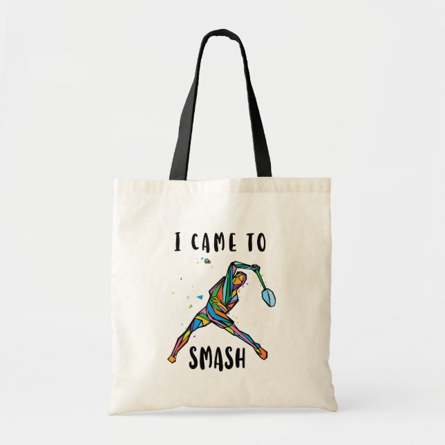Bolsa Tote I Came To Smash Badminton Player Sports Gift (Frente)