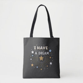 Bolsa Tote I Have a Dream Inspirational Starburst Art