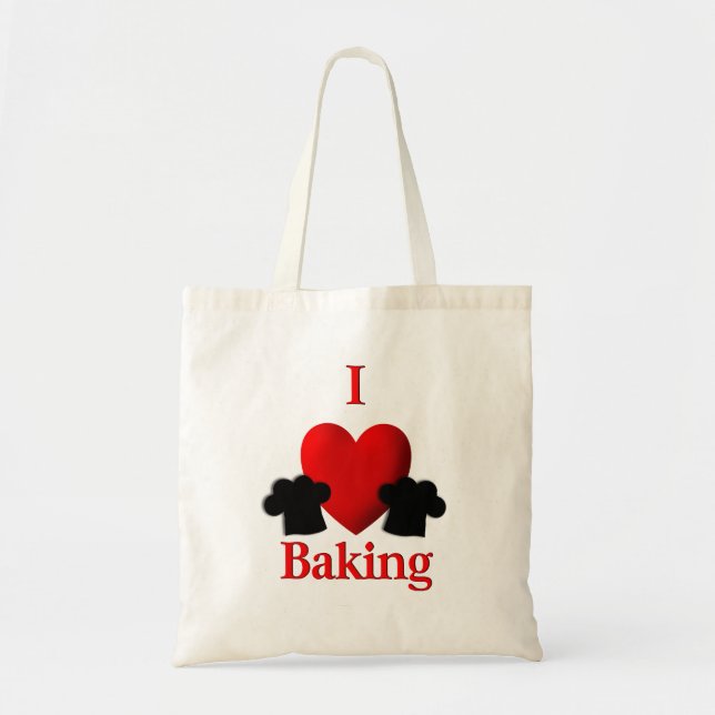 Bolsa Tote I Heart Baking Double Sided (Frente)