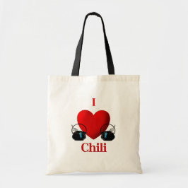 Bolsa Tote I Heart Chili