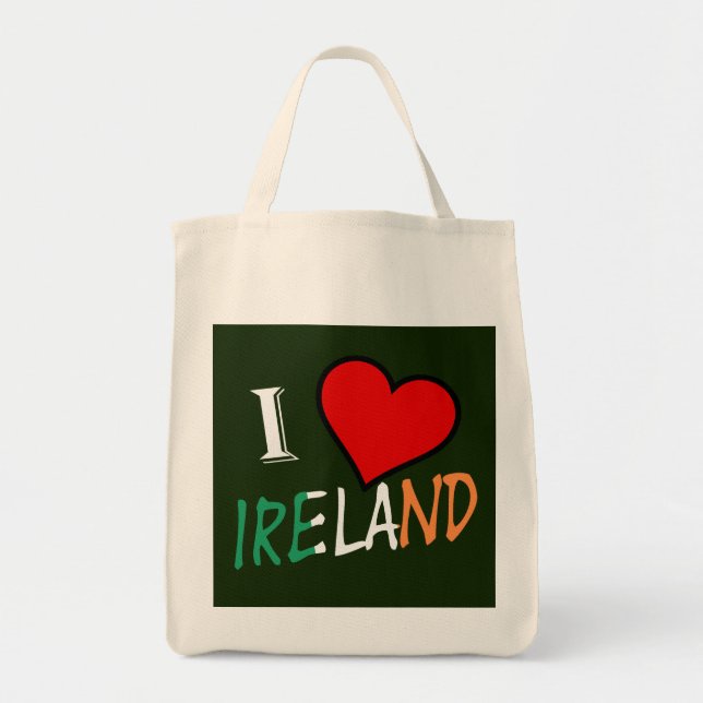 Bolsa Tote I Heart Ireland overlay gtcnt (Frente)