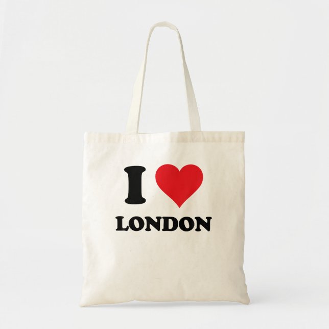 Bolsa Tote I Heart London Primeiro Nome I Love Personalised S (Frente)