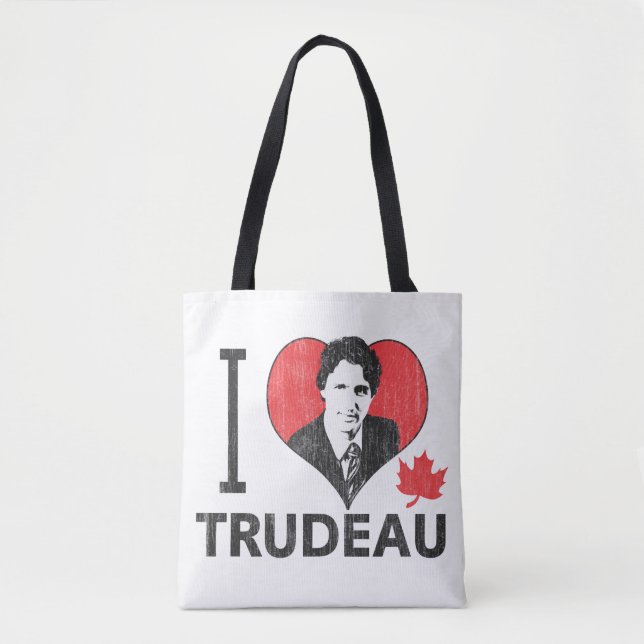 Bolsa Tote I Heart Trudeau (Frente)