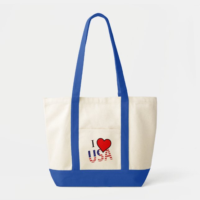 Bolsa Tote I Heart USA overlay itnt (Frente)