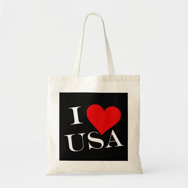 Bolsa Tote I Heart USA wt btt (Frente)
