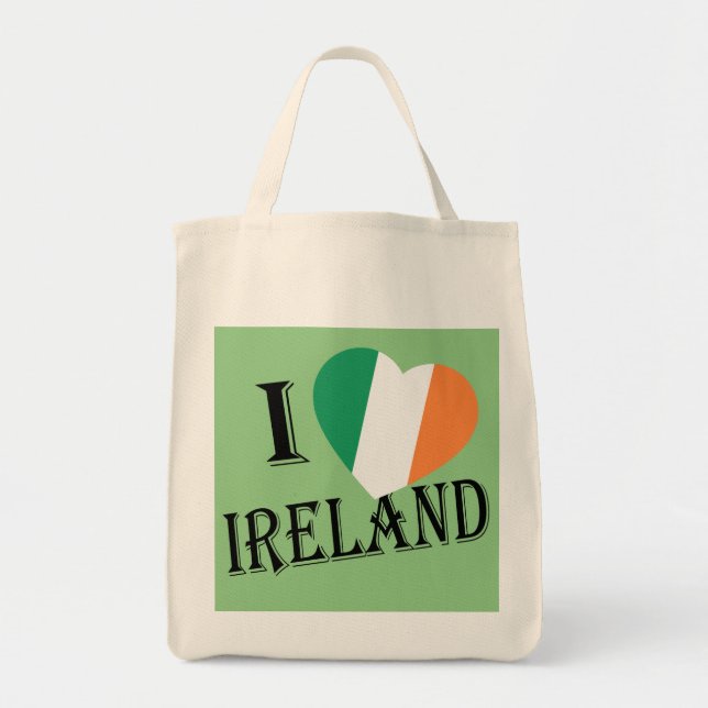 Bolsa Tote I Heartflag Ireland bk gtcnt (Frente)