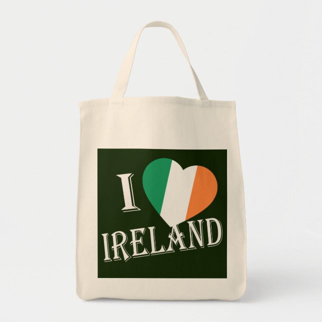 Bolsa Tote I Heartflag Ireland wt gtcnt (Frente)