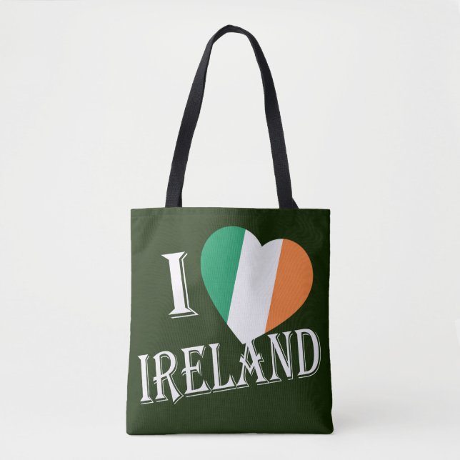 Bolsa Tote I Heartflag Ireland wt stcnt (Frente)