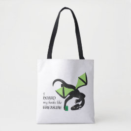 Bolsa Tote I hoard my books like treasue