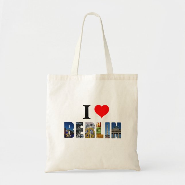 Bolsa Tote I Love Berlin Germany Viagem City Photo (Frente)