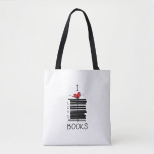 Bolsa Tote "I Love Books" Livro