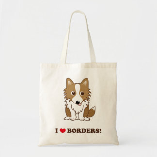 BOLSA TOTE I LOVE BORDERS! 立ち耳レッドバージョン
