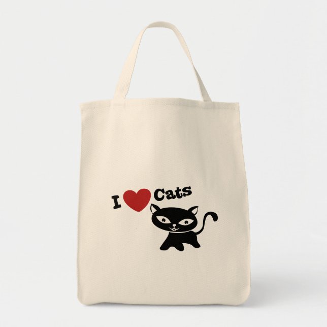 Bolsa Tote I Love Cat (Frente)