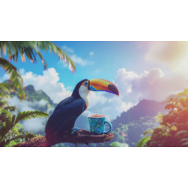 BOLSA TOTE I LOVE COCOA - TOUCAN
