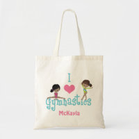 I Love Gymnastics Cute African American Girl