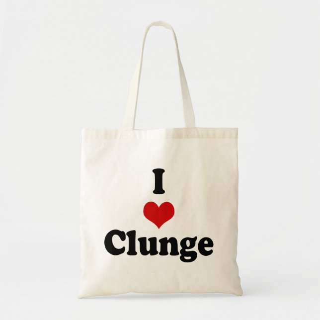 BOLSA TOTE I LOVE {HEART} CLUNGE (Frente)