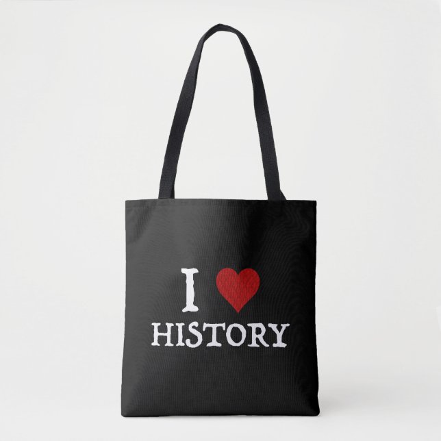 Bolsa Tote I Love (Heart) History (Frente)