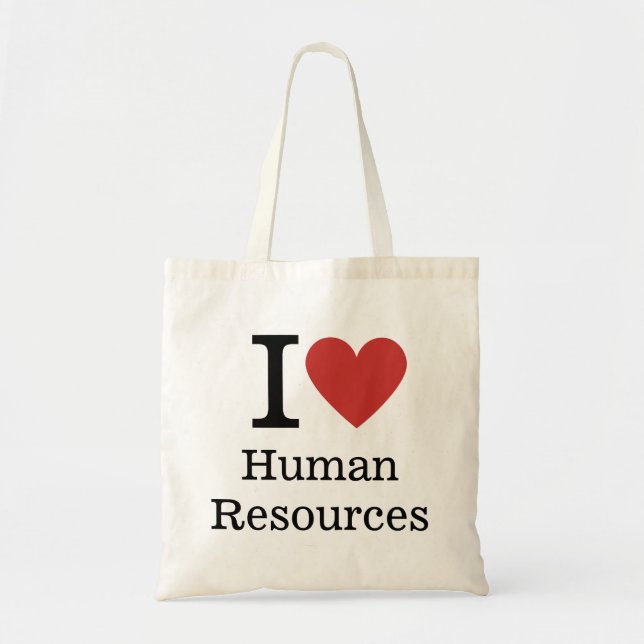 Bolsa Tote I ❤️ Love HR - Recursos Humanos (Frente)