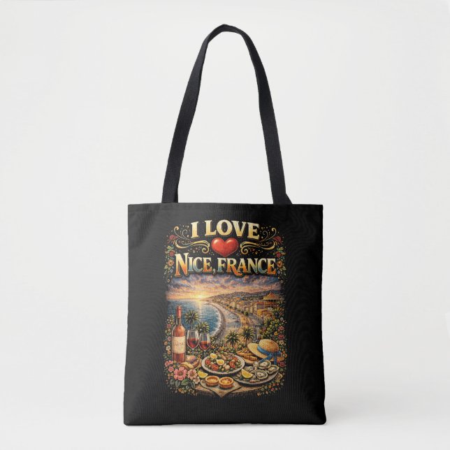 Bolsa Tote I Love Nice (Frente)