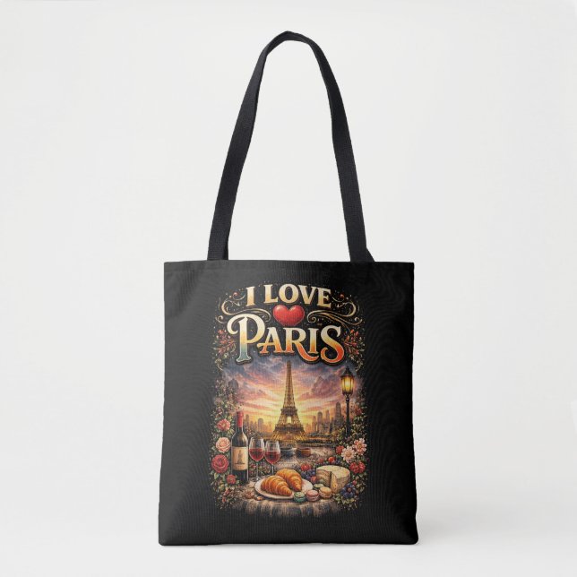Bolsa Tote I Love Paris (Frente)