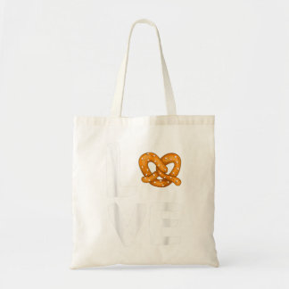Bolsa Tote I Love Pretzels for Pretzel Day Funny Office Wear