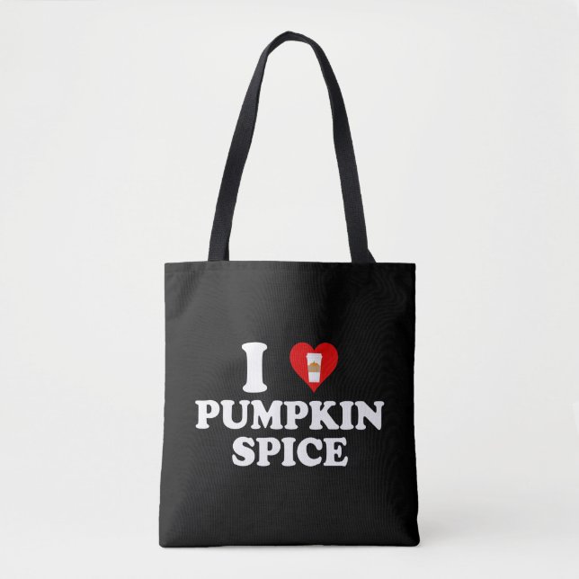Bolsa Tote I Love Pumpkin Spice (Frente)