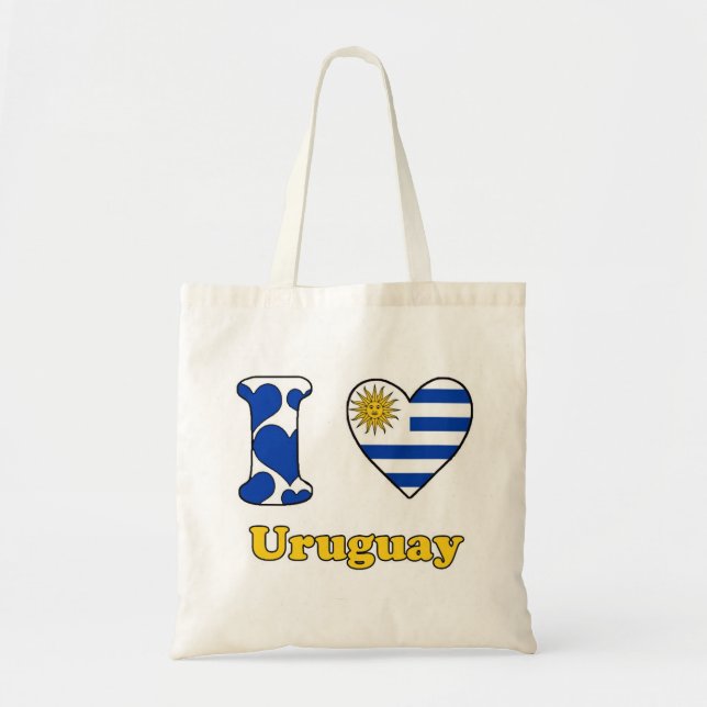 Bolsa Tote I love Uruguay (Frente)