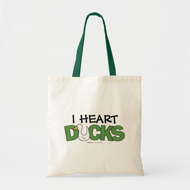Bolsa Tote I Patos do Coração (Frente)