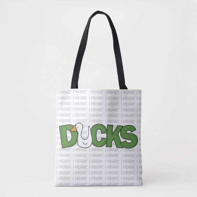 Bolsa Tote I Patos do Coração (Frente)