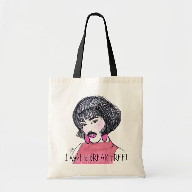 Bolsa Tote I want to BREAK FREE! (Frente)