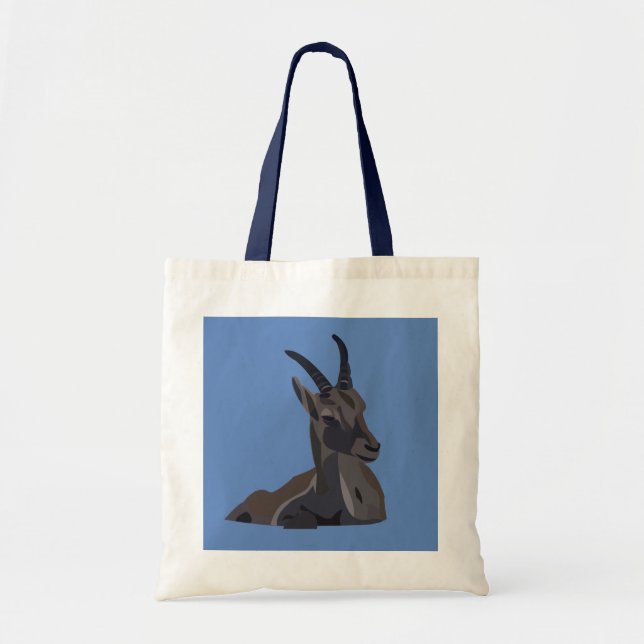Bolsa Tote Ibex Goat Animal Art Goat (Frente)