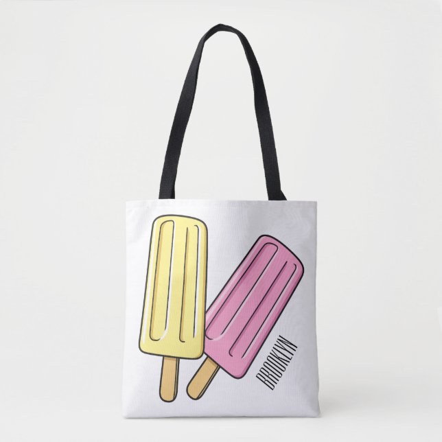 Bolsa Tote Ice pop cartoon (Frente)