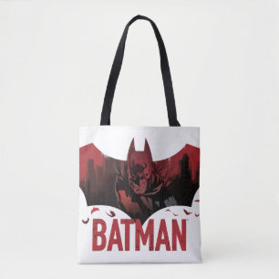 Bolsa Tote Ícone Batman Carmesim Gotham