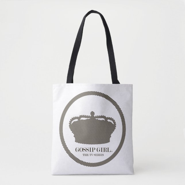 Bolsa Tote Ícone de Coroa da Série Gossip Girl (Frente)