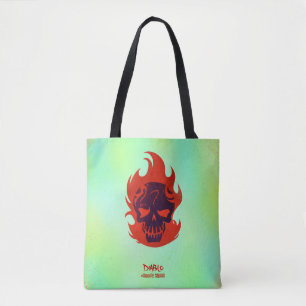 Bolsa Tote Ícone principal do pelotão   Diablo do suicídio