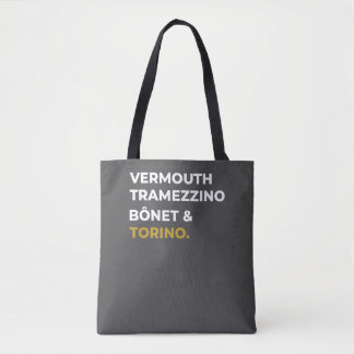 Bolsa Tote Ícones Alimentares de Torino - Vermute, Tramezzino