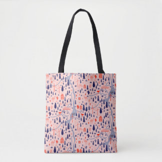 Bolsa Tote Ícones australianos, padrão decorativo perfeito.