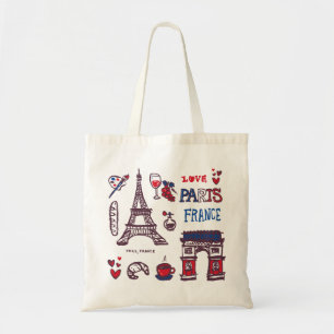 Bolsa Tote Ícones de Paris