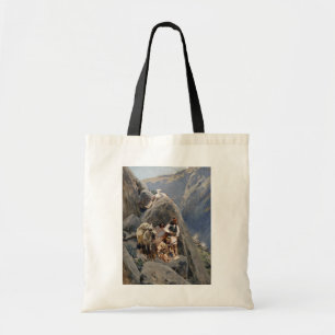 Bolsa Tote Ícones Nativos Americanos: Guerreiros Apache, Cava