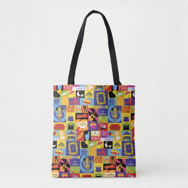 Bolsa Tote Iconic FRIENDS™ Pattern (Frente)