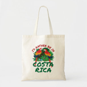 Bolsa Tote I'd Rather Be in Costa Rica Vacation Souvenir