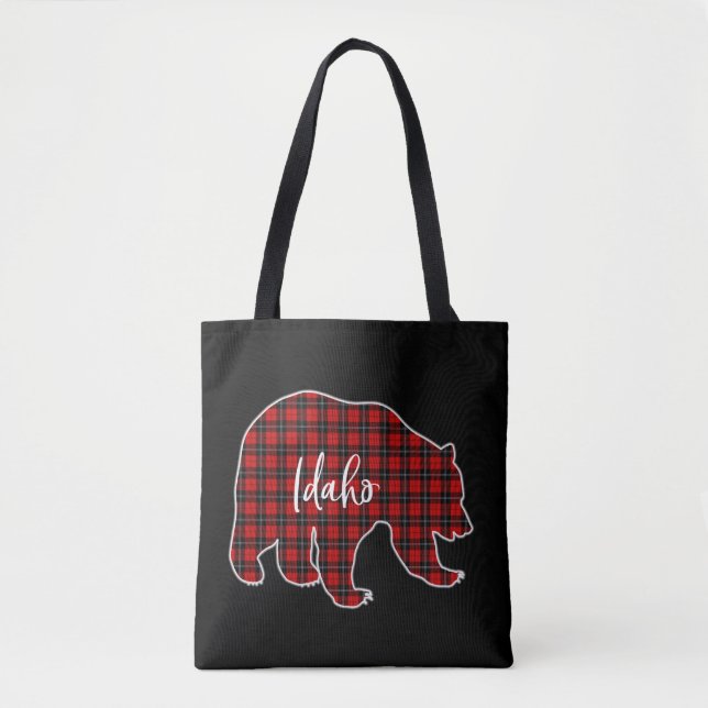 Bolsa Tote Idaho Leopard Bear Natal Americano (Frente)