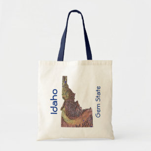 Bolsa Tote Idahoan Map Bag