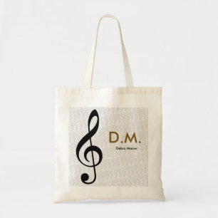 Bolsa Tote ideia de música personalizada (clave tripla)