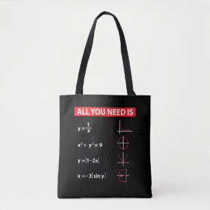 Bolsa Tote Ideia do presente do professor de matemática da