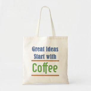 Bolsa Tote Ideias de excelente Comecem com Café
