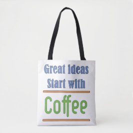 Bolsa Tote Ideias de excelente Comecem com Café