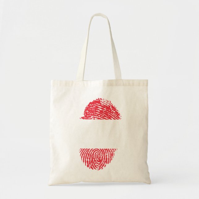 Bolsa Tote Identidade do Orgulho do País de Impressão Digital (Frente)